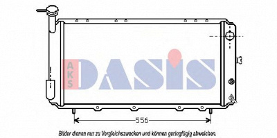 AKS DASIS 350100n -  Радиатор, охлаждение двигателя